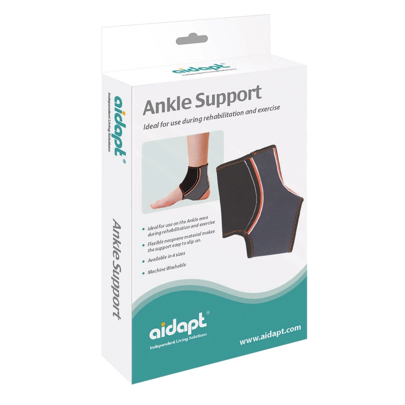 Aidapt Flexible Neoprene Ankle Support for Exercise Use or Rehabilitation