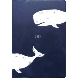 Elcomune Matka DR-MH-466 Monthly Whale Planner, Starts January 2025, Ocean Blue