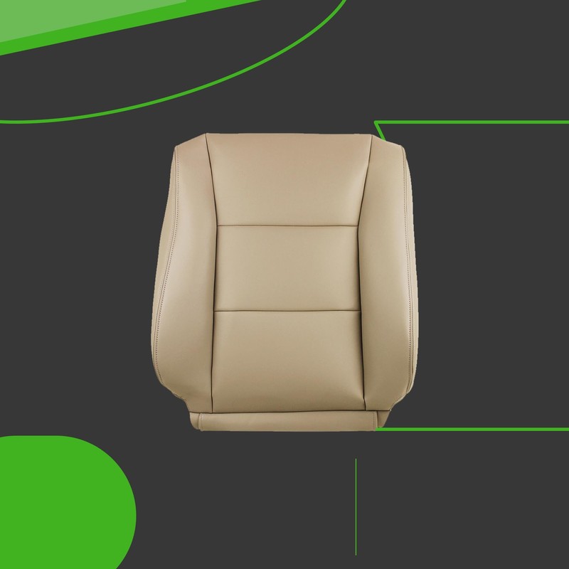 munirater 2Pcs Tan Seat Cover Driver Side Bottom and Top