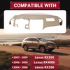 HECASA Tan Beige Molded Dash Cover Compatible with Lexus 2007-2009