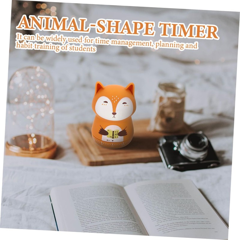 LABRIMP 2pcs Cartoon Animal Shape Mechanical Countdown Timer Cute Timer