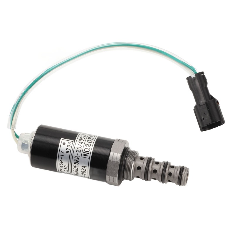 Alloy Steel Excavator Hydraulic Pump Solenoid Valve KDRDE5KR‑20/40C13‑203A for KOBELCO