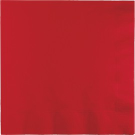 Club Pack of 900 Classic Red 2-Ply Paper Party Lunch Napkins 6.5"
