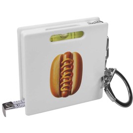 'American Hot Dog' Keyring Tape Measure/Spirit Level Tool (KM00041686)