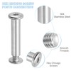 PATIKIL Hex Chicago Screws 10 Sets Binding Screw Post M6