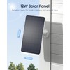 Reolink 12W Solar Panel White, Non-Stop Solar Power Supply for