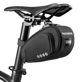 ROCKBROS Bicycle Saddle Bag Practical Bicycle Bag with Quick-Release Fastener Foldable MTB Bicycle Bag 1.2L