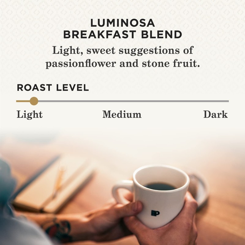 Peet’s Coffee, Light Roast Ground Coffee - Luminosa Breakfast Blend