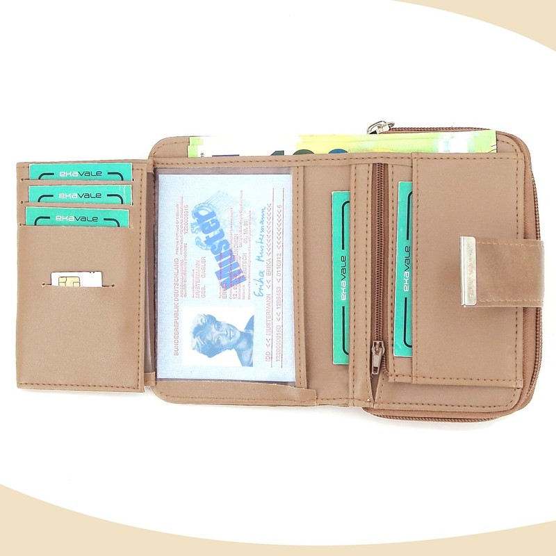 ekavale Wallet 1104, beige, Classic