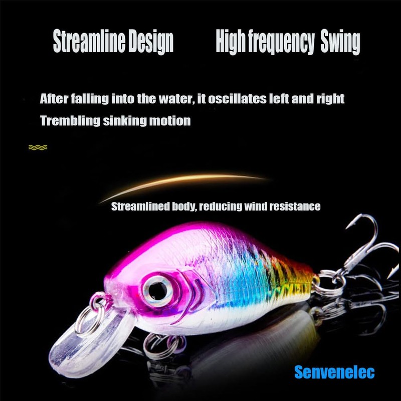 Senvenelec 6 Big Fish Colorful Slow Sea Fishing Bionic Bait
