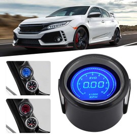 Keenso Car Tachometer, 2in LCD Digital Tachometer RPM Meter Universal for 12V Car