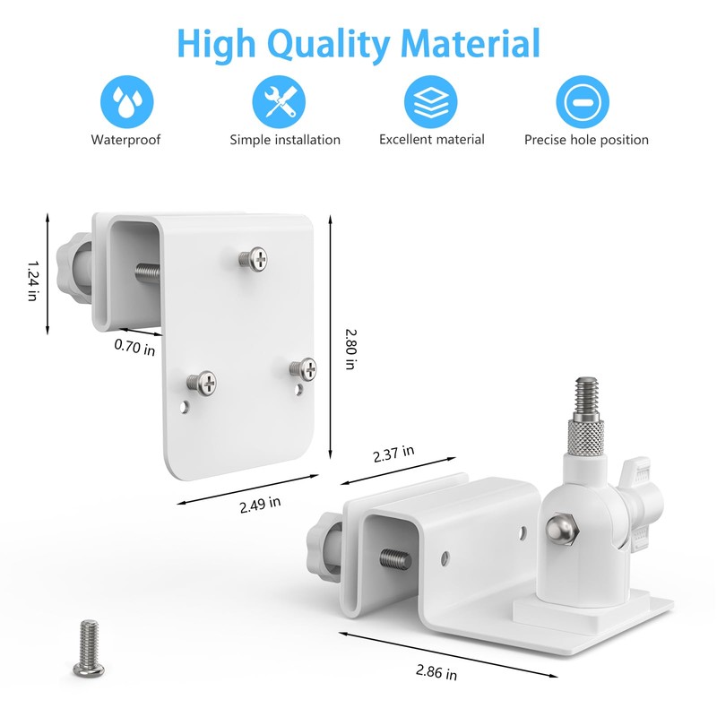 Sunshade&Gutter Mount for Reolink Argus PT Series,Reolink Go PT Ultra