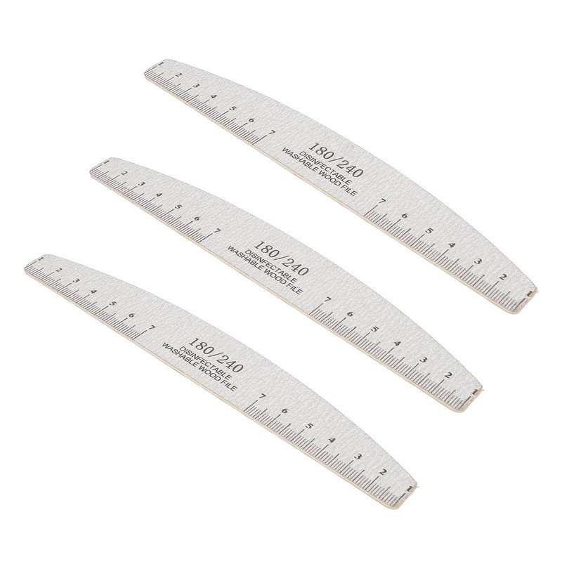 50Pcs Nail Files 180 240 Grit Multifunctional Washable Nail Art