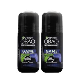 Garnier, Kit Game Desodorante Para Hombre Roll-On 2 Pack, Tecnología De Larga Duración Te Blinda Contra El Sudor Hasta Por 48 Hrs, 65 G Cada Uno
