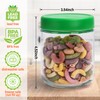 EONJOE 16oz Glass Jars for Overnight Oats Snacks Salad Yogurt