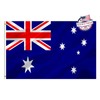 Mosprovie Australian Flag 3x5 Outdoor Double Sided- Heavy Duty 3ply