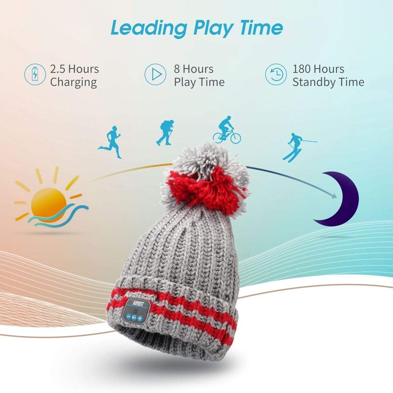 August EPA30 Bluetooth Beanie Hat - Keep Your Ears Warm,