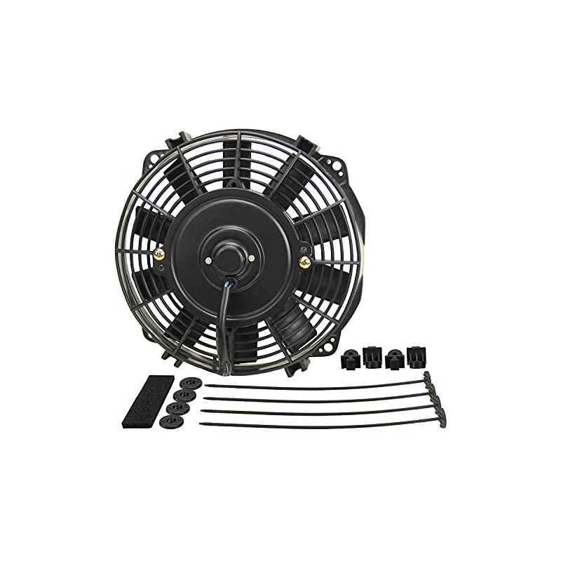 Derale 16908 8" Dyno-Cool High Performance Electric Fan, Black