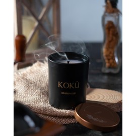 Koku Arabic Oud Scented Candle - Soy and Beeswax- Cruetly Free - GMO Free - Aromatherapy - Massage Session - Religeous and Spiritual Candles