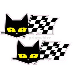 2X SEV MARCHAL Race Rally Le Mans 24 Hours Car Decal Vinyl Stickers 100x40mm