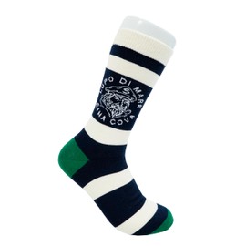 Sinakoba 24277410 Men's Long Socks, 9.8 - 10.6 inches (25 - 27 cm), Casual, Sports, Crew, Navy