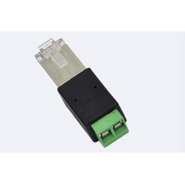 Taidacent 5 Pcs RJ45 to RS485 Converter - RJ45 Terminal Adapter - Crystal Head to Terminal (A Connects to PIN4, B Connects to PIN5)