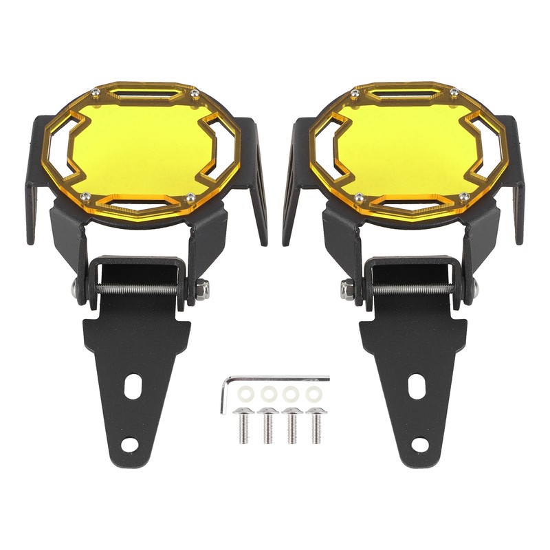 Motocycle Fog Light Guard Protective Cover LED Lamp Protector Fit