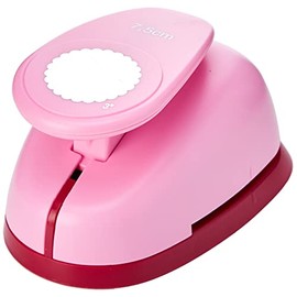 Efco Circle Toothed Punch, Pink, 75 mm