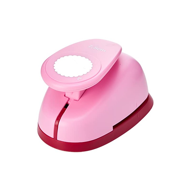 Efco Circle Toothed Punch, Pink, 75 mm