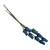 Navy Blue Bunch of 8 Closed Bud Wooden Roses for