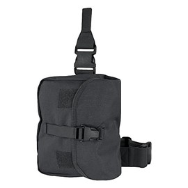 Black Tactical Gas Mask Drop Leg Pouch Rig