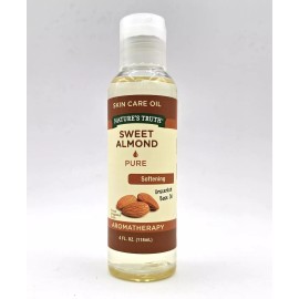 Natures Truth Aromatherapy Pure Unscented Base Oil Sweet Almond 4 oz