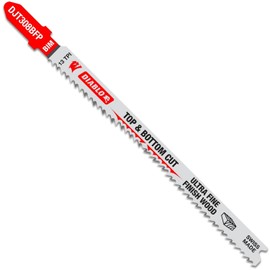 Diablo Bi-Metal Jig Saw Blades for Ultra Fine Finish Top and Bottom Wood Cutting - 4-5/8", 12 TPI, 5-Pack - DJT308BFP5