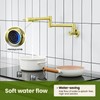 Upside Down Pot Filler Wall Mount Folding Stretchable Kitchen Restaurant