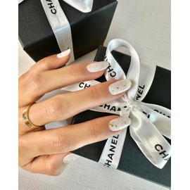 NOVA, Female Founded, Semi Cured Gel Nail Strips (Moonstone) - The 10 Minute Manicure. Salon-Quality, Works with Any Nail Lamp, Easy to Apply & Remove - Incl. Nail File & Wooden Stick (Moonstone)