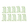 100Pcs Paper Clips Cute Unique Penguin Shape Electroplating Process Lightweight