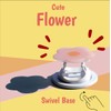 Cute Flower Series Collapsible Design Phone Grip (Adhesive, Yellow)