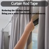 Curtain Rod Slide Smooth Tape - 1IN*16FT Drapery Ring Tape，Clear