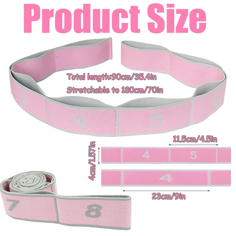 Stretch Band with Multi Loops, Yoga Exercise Trainer, Resistance Bands