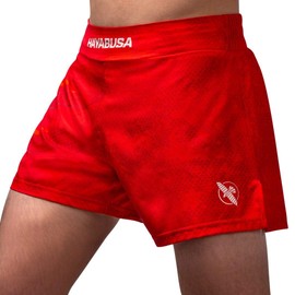 Hayabusa Arrow Kickboxing Shorts - Red, 38
