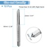 sourcing map 10pcs Straight Flute Thread Tap, 10-32 UNF Screw