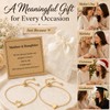Mother Daughter Bracelets,14K Gold Plated Stainless Steel Matching Bracelet