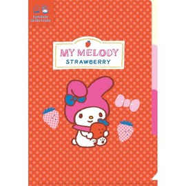 Furukawa Paper Sanrio Sanrio Characters Fruit Market, Clear File, B5, 3 Pockets, My Melody SS44