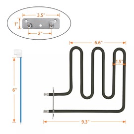 Hicello Heating Element 800 Watt Heating Pipe Element Electric Replacement for SH19079518 Smoker Oven Accessories for Stove Oven Smoke Hollow Digital Electr 9907090033 for Masterbuilt