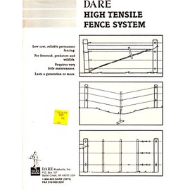 Dare Products High Tensile Fence System - Black Modern Wood and Steel Fence Panel