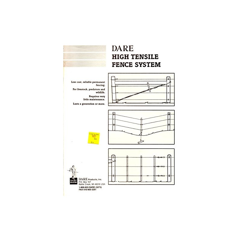 Dare Products High Tensile Fence System - Black Modern Wood