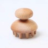 Wooden Massage Brush Mushroom Shaped Hairbrush for Scalp Relax Scalp