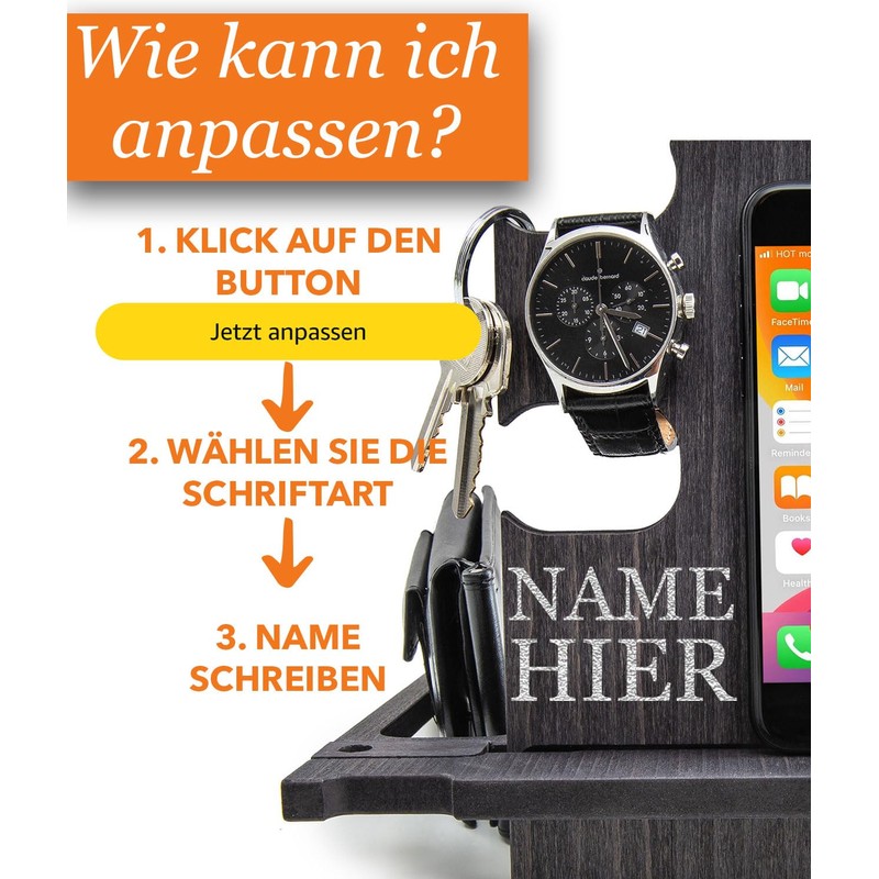 Docking Station personalisiert – Elegantes Geschenk zum Valentinstag für Männer