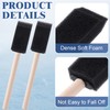 Lekgavd 5pcs 1" Foam Brushes for Painting, Sponge Paint Brushes