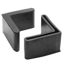 Uenhoy 16 Pcs L Shape Furniture Angle Pads 2" x 2" Rubber Furniture Leg Cover Protectors Anti Slip Angle Iron Foot Caps
